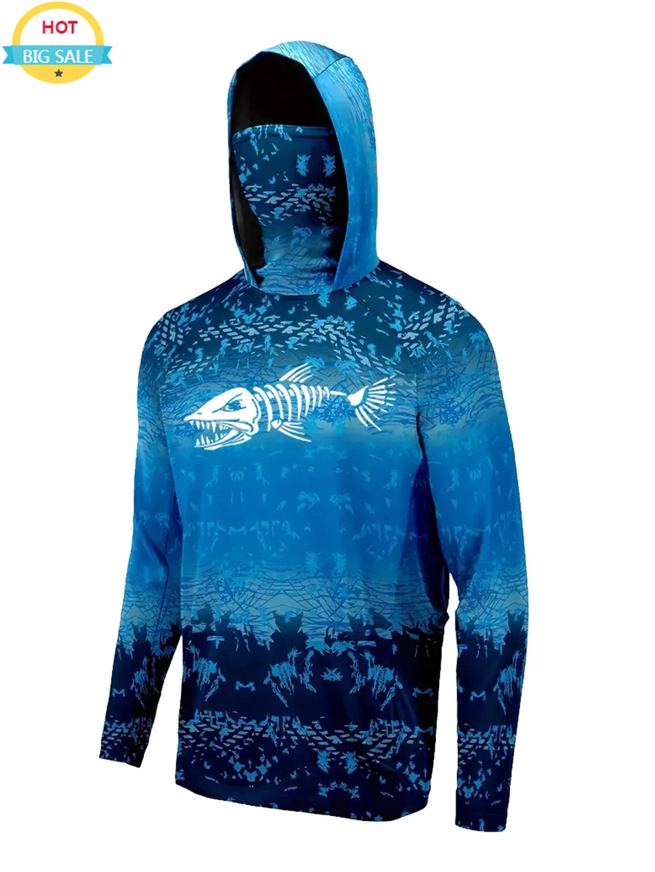 UPF 50+ Hooded Fishing Clothes - Fishing Mask Sun Protection recension och pris